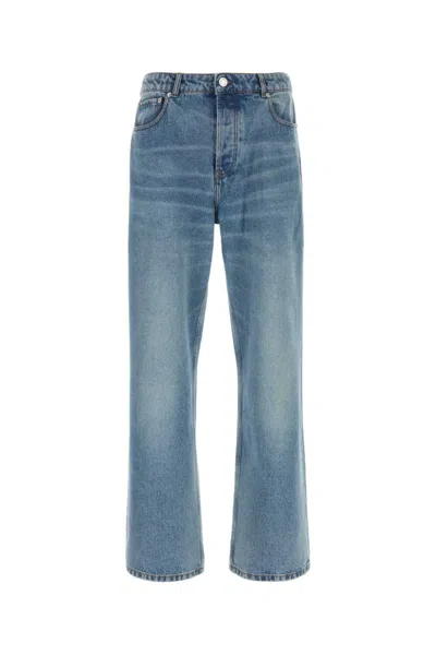 AMI ALEXANDRE MATTIUSSI BLUE LARGE FIT JEANS