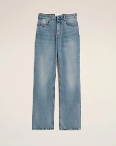 Ami Alexandre Mattiussi Blue Large-fit Cotton Jeans Blue