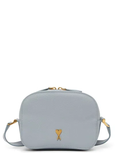 Ami Alexandre Mattiussi Blue Logo Crossbody Bag