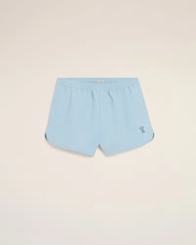AMI ALEXANDRE MATTIUSSI BLUE PLAIN SWIMSHORT BLUE