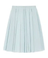 Ami Alexandre Mattiussi Blue Taffetas Midi Corolla Skirt Blue In Blue