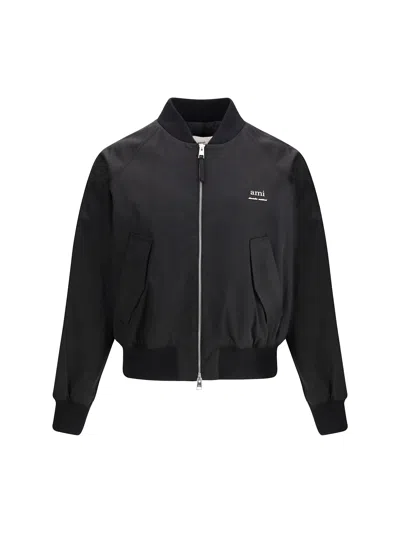 Ami Alexandre Mattiussi Bomber Jacket In Black
