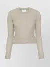 Ami Alexandre Mattiussi Bouclé Knit Crewneck Sweater With Ribbed Hem