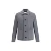 Ami Alexandre Mattiussi Ami Paris Men Boutonne Wool Jacket In Gray