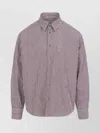 Ami Alexandre Mattiussi Boxy Embossed Design Shirt In Brown