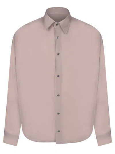 Ami Alexandre Mattiussi Pink Boxy-fit Shirt In Beige