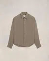 Ami Alexandre Mattiussi Ami De Coeur Classic Shirt Neutrals Unisex In Light Taupe