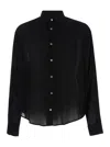 Ami Alexandre Mattiussi Ami Long-sleeved Buttoned Shirt In Black