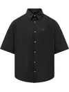 AMI ALEXANDRE MATTIUSSI AMI ALEXANDRE MATTIUSSI BOXY FIT SHIRT WITH LOGO