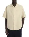 Ami Alexandre Mattiussi Ami Paris Ami De Coeur Camp Collar Shirt In Ginger