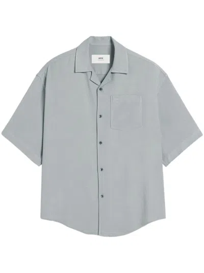 Ami Alexandre Mattiussi Boxy Short-sleeve Shirt In Clay Blue