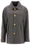Ami Alexandre Mattiussi Oversized Wool And Cotton Blend Jacket In Brown
