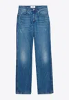 Ami Alexandre Mattiussi Boyfriend Distressed Jeans In Denim