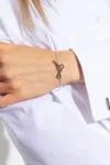 Ami Alexandre Mattiussi Bracelet With Logo In Silver
