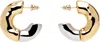 Ami Alexandre Mattiussi Brass Dune Hoop Earrings
