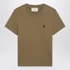 Ami Alexandre Mattiussi Ami Paris Bronze Ami De Coeur T Shirt