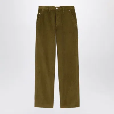 AMI ALEXANDRE MATTIUSSI BRONZE CORDUROY TROUSERS