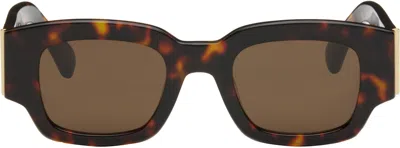 Ami Alexandre Mattiussi Brown 75001 Sunglasses In Shell/955