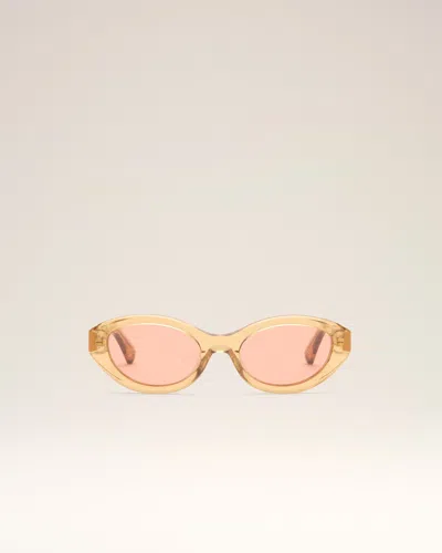 Ami Alexandre Mattiussi Brown 75017 Sunglasses Brown In Nude