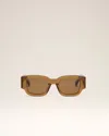Ami Alexandre Mattiussi Brown Acetate 75001 Sunglasses Yellow