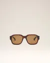 Ami Alexandre Mattiussi Brown Acetate 75006 Sunglasses Multicolor