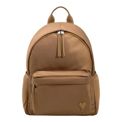 Ami Alexandre Mattiussi Brown Adc Backpack