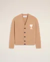 Ami Alexandre Mattiussi Brown Alpaca Ami De Coeur Cardigan Brown In Brown