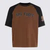 Ami Alexandre Mattiussi Ami Paris Men Cotton Colorblock T-shirt In Gold