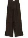 Ami Alexandre Mattiussi Brown Cargo Trousers In Black