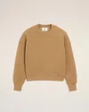 Ami Alexandre Mattiussi Brown Cotton Ami De Coeur Sweatshirt Brown In Brown