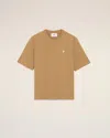 Ami Alexandre Mattiussi Ami De Coeur Cotton T-shirt In Brown