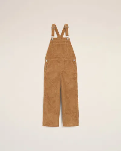 Ami Alexandre Mattiussi Brown Cotton Corduroy Worker Overalls Brown
