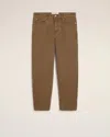 Ami Alexandre Mattiussi Brown Cotton Tapered Fit Jeans Brown In Brown