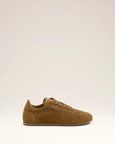 Ami Alexandre Mattiussi Brown Cow Leather Soft Sneakers Brown