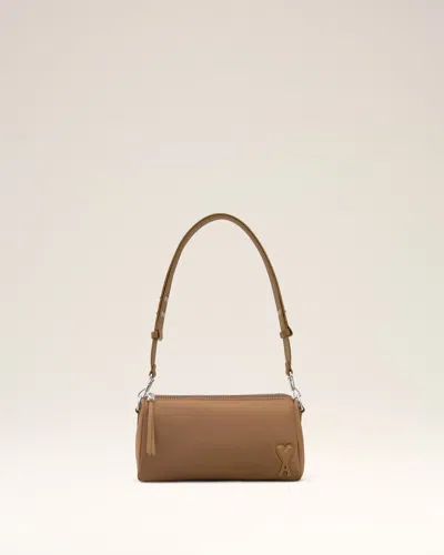 Ami Alexandre Mattiussi Brown Nylon Canvas Marcel  Bag Brown