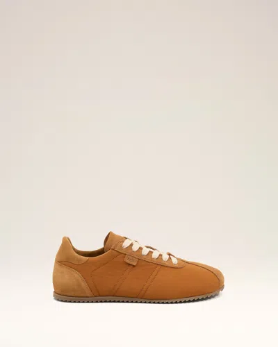 Ami Alexandre Mattiussi Brown Nylon Soft Sneakers Brown