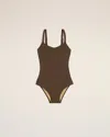 Ami Alexandre Mattiussi Brown One Piece Swimwear Brown
