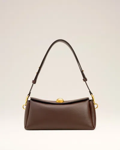 Ami Alexandre Mattiussi Brown  Smooth Leather Carrousel Bag Brown