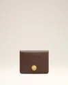 Ami Alexandre Mattiussi Brown Smooth Leather Carrousel Folded Wallet Brown In Brown