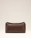 Ami Alexandre Mattiussi Brown Smooth Leather Carrousel Medium Bag Brown