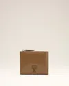 Ami Alexandre Mattiussi Brown Smooth Leather Voulez Vous Folded Wallet Brown In Brown