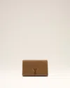 Ami Alexandre Mattiussi Brown Smooth Leather Voulez Vous Wallet Strap Brown In Brown