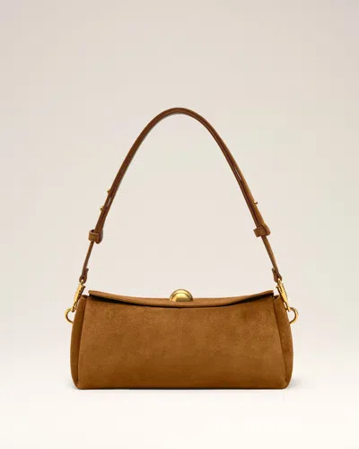 Ami Alexandre Mattiussi Brown Suede Leather Carrousel Bag Brown
