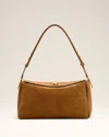Ami Alexandre Mattiussi Brown Suede Leather Carrousel Medium Bag Brown In Brown