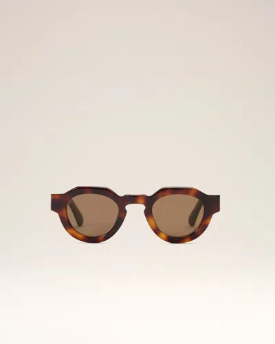 Ami Alexandre Mattiussi Brown Sunglasses 75018 Multicolor In Natural Shell