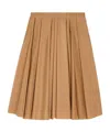 Ami Alexandre Mattiussi Brown Taffetas Midi Corolla Skirt In Brown