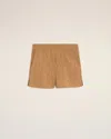 Ami Alexandre Mattiussi Brown Taffetas Short Brown
