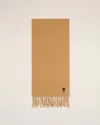 Ami Alexandre Mattiussi Rich Brown Wool Scarf With Soft Texture In Brown