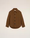 Ami Alexandre Mattiussi Brown Wool Buttoned Jacket Brown In Brown