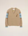 Ami Alexandre Mattiussi Brown Wool College Sweater Brown In Neutral